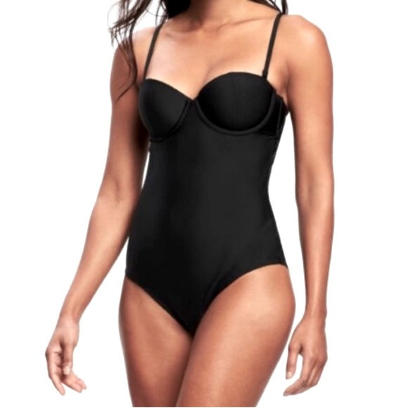 Old Navy Other - EUC Deep Black Old Navy Underwire Cup One Piece Swim Suit XL Extra Large